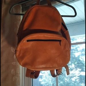Leather back pack